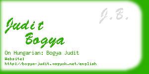 judit bogya business card
